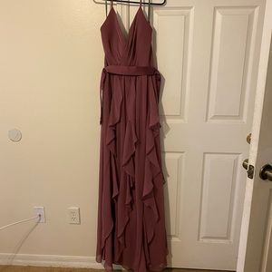Vera Wang chiffon bridesmaid dress